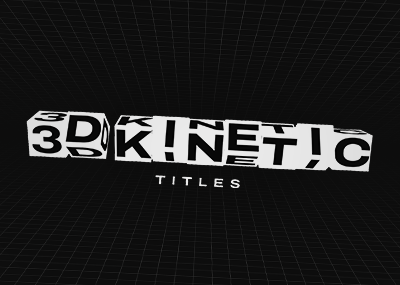 3D Kinetic Titles